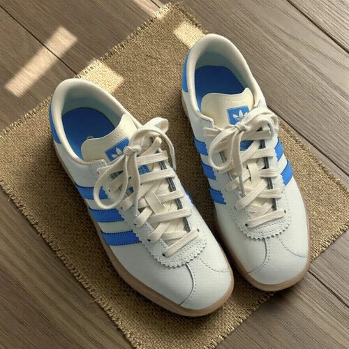 Adidas三叶草男女鞋STADT轻便T字头低帮舒适休闲板鞋德训鞋JR9566