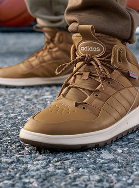 Adidas阿迪达斯男女休闲鞋中帮加绒保暖复古耐磨运动鞋正品JP7715