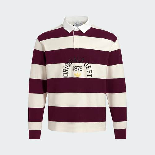 adidas阿迪达斯三叶草翻领上衣秋男DEPT.STRIPED长袖POLO衫KF1867
