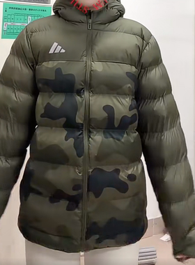 Adidas/阿迪达斯正品2026大童印花反光运动保暖休闲棉服JL7398