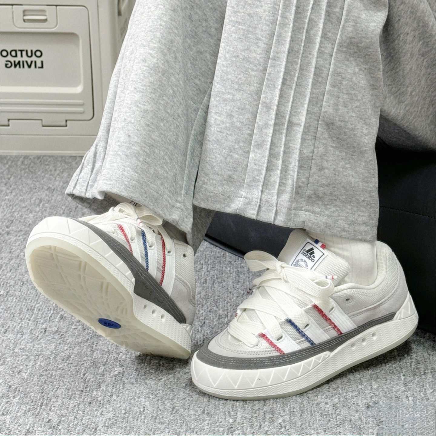 阿迪达斯三叶草板鞋男鞋2026春春新款复古休闲鞋拼接帆布鞋IH3265