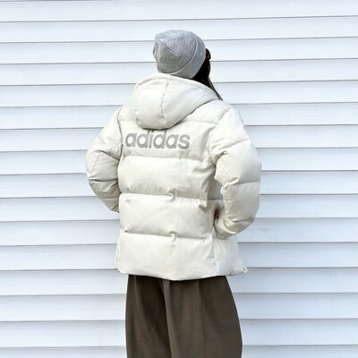 阿迪达斯男女保暖防风运动羽绒服