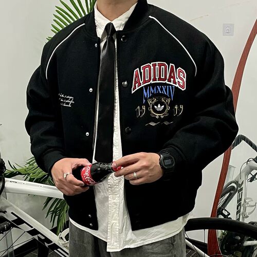 阿迪达斯三叶草外套男子冬季新款保暖舒适运动上衣棉服IX6767
