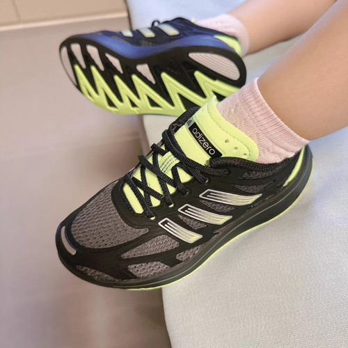 Adidas阿迪达斯童鞋三叶草男女小童轻奢网面轻便防滑跑步鞋JR4241