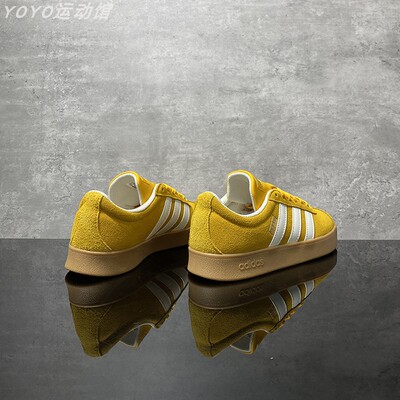 阿迪达斯板鞋男女夏季新款黄色美式篮球复古休闲鞋情侣低帮德训鞋