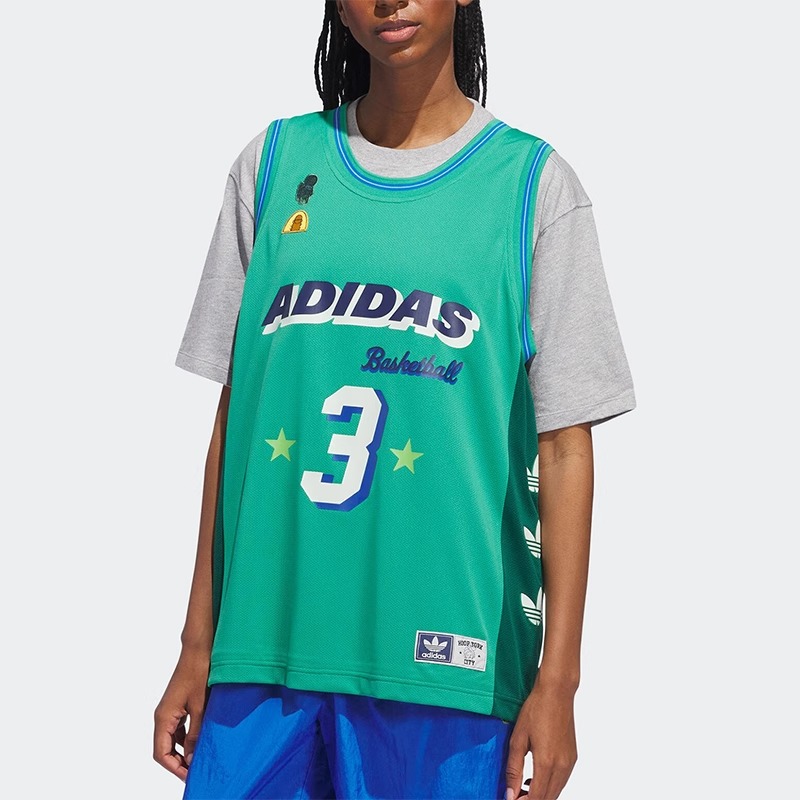 Adidas/阿迪达斯正品三叶草男女宽松透气运动无袖背心IT9954