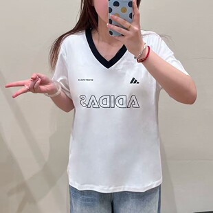 Adidas/阿迪达斯2026夏季时尚女士T恤健身运动透气短袖KX4878