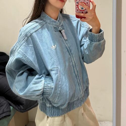 阿迪达斯三叶草牛仔外套女