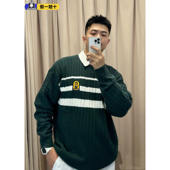 复古学院风运动长袖 阿迪达斯三叶草男装 款 冬季 针织毛衣JC6849 女装
