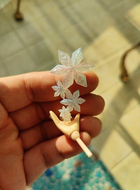 MEDICOM RAH12寸1/6冰雪奇缘 冰花特效件手办模型公仔摆件 现货