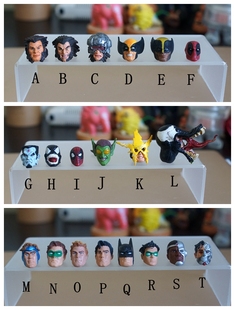 MARVEL DC漫画英雄正义联盟头雕 手办模型公仔摆件配件玩具 现货