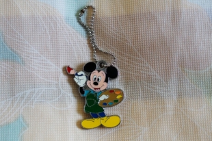 迪士尼 小画家 米奇 金属珐琅挂件 手办模型公仔摆件景品现货