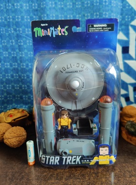 Minimates startrek星际迷航企业号寇克船长人偶模型积木人玩具