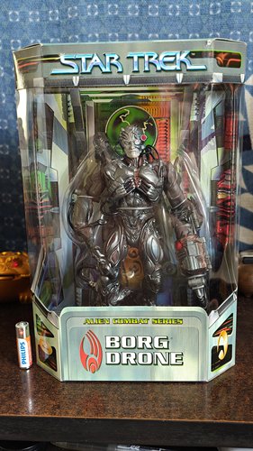 1999 星际迷航 博格Borg Drone 8寸可动人偶手办模型公仔摆件景品