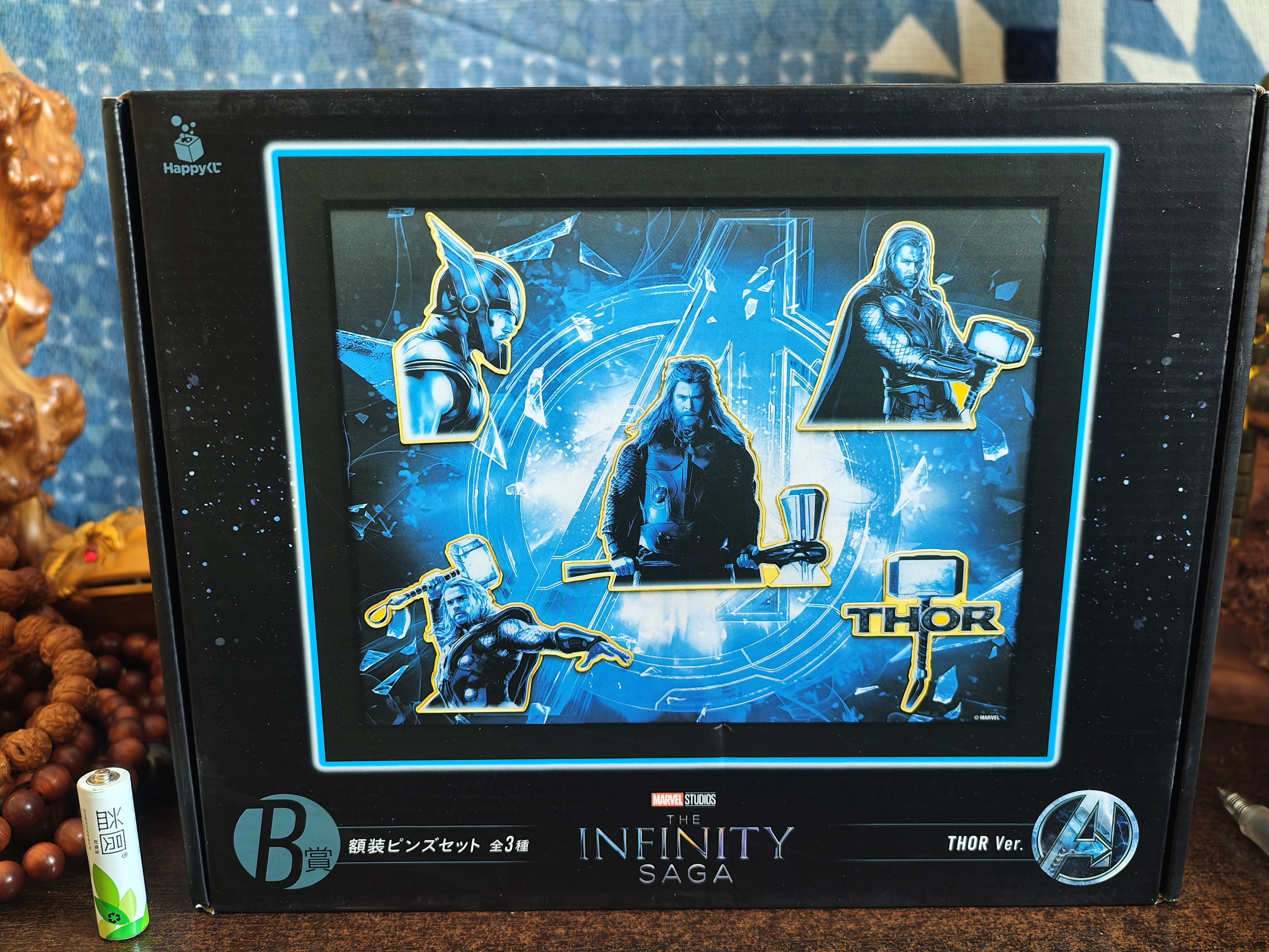 漫威复仇者联盟雷神系列摆台徽章合集手办模型公仔摆件景品玩具