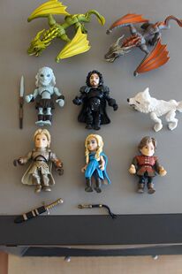 美剧权力与游戏龙母詹姆小恶魔诺雪飞龙可动人偶手办模型公仔多款