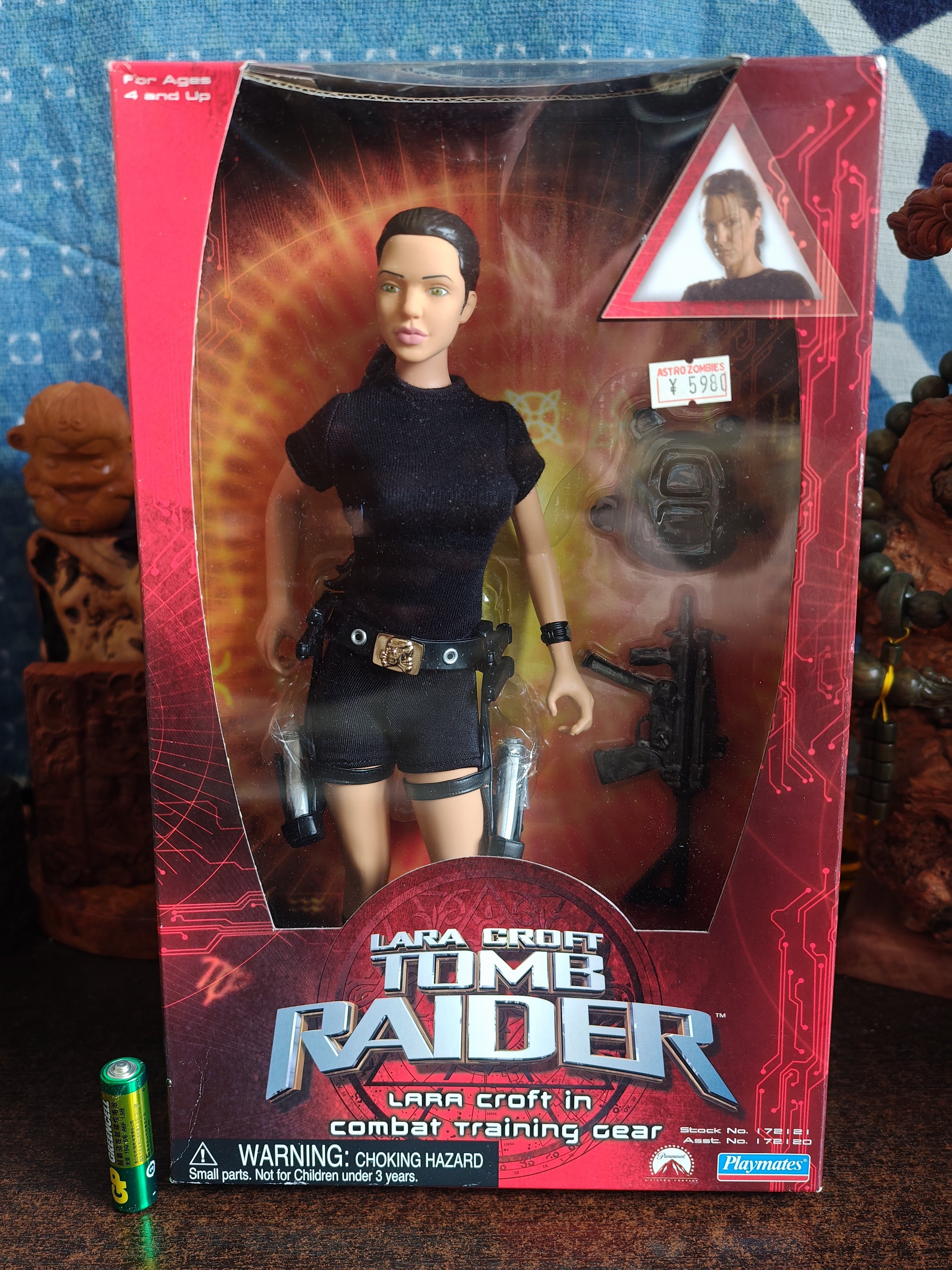 古墓丽影 劳拉 安吉丽娜朱莉12寸手办模型公仔摆件景品玩具一套