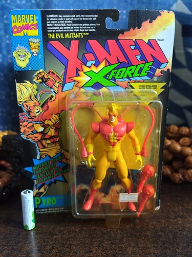 绝版 1994 正版 Toybiz X-men X战警 Pyro 火人手办模型公仔玩具