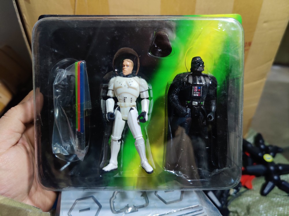 Kenner绝版老货星球大战天行者黑武士套装手办模型公仔摆件玩具