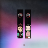 刃鬼灭之刃Demon TLP反光车贴 鬼滅 Slayer灶门炭治郎灶门祢豆