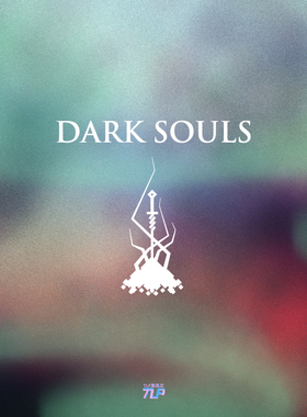 TLP镂空车贴 黑魂黑暗之魂标志篝火传火摩托车电脑机箱车贴纸防水