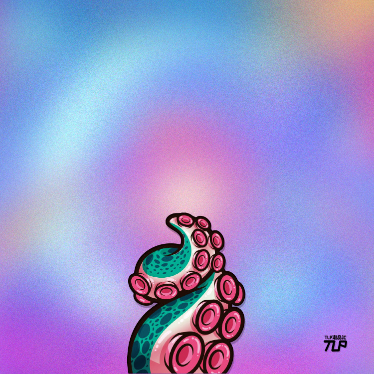 tlp反光贴纸 触手怪 嫩嫩章鱼足 克苏鲁跑团 可爱恐怖防水平面贴