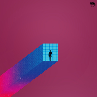 TLP反光贴纸 心情切片系列立体感宇宙空间网格渐变艺术生平面贴纸