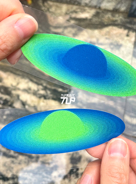 TLP反光车贴 星球星环蓝绿色宇宙旋涡 防水个性简约笔记本贴纸