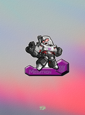 TLP反光车贴 变形金刚塞伯坦狂派威震天Megatron笔记本贴行李箱贴