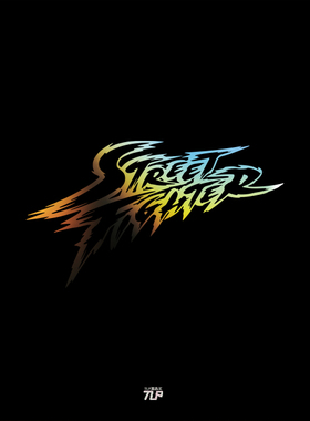 TLP镂空车贴 街头霸王街霸标志logoStreet Fighter(SF)游戏贴纸