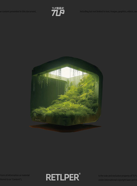 RETLPER反光车贴 原创 宁静空间 悬浮感非立体 汽摩防水平面贴纸