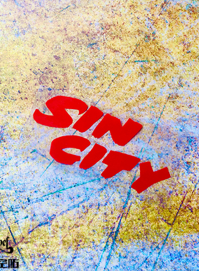 TLP镂空车贴 罪恶之城都市Sin City漫改黑白电影经典英文防水贴纸