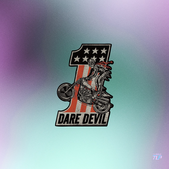 tlp反光车贴 哈雷一号骷髅赛车手特技飞跃机车摩托车队标防水贴纸