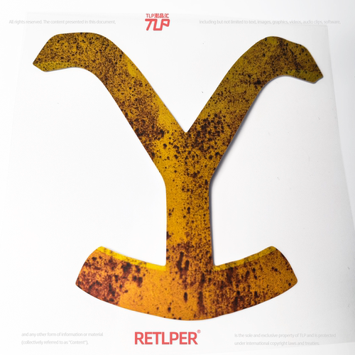 RETLPER美剧迷黄石达顿Y标反光贴