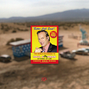 TLP反光贴 风骚律师索尔广告卡片名片贴 平板漆面玻璃 遮盖贴纸