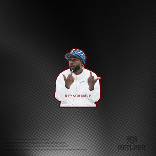 like not 说唱音乐 饰贴纸 RETLPER反光贴纸 汽摩平面装 lamar