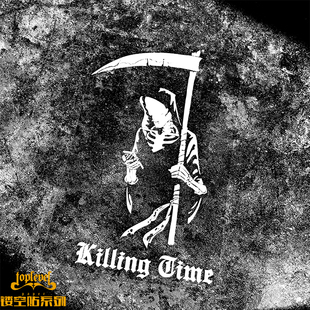 TLP镂空车贴 骷髅死神镰刀斗篷杀戮时间Killing Time恶魔图腾贴纸