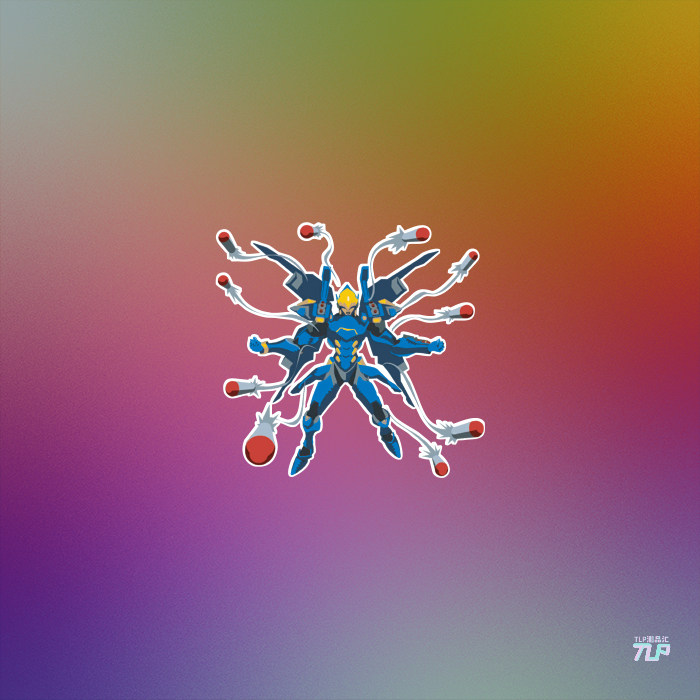 tlp反光车贴 守望先锋喷漆涂鸦周边法姬法鸡法老之鹰 笔记本贴