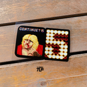 被击败 小红 街霸续币倒计时 TLP反光车贴 游戏个性 汽车防水贴纸