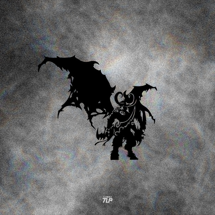 tlp镂空车贴 魔兽世界风暴英雄伊利丹怒风恶魔猎手暴雪游戏贴纸