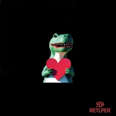 平面防水汽摩贴纸 温柔恐龙立体感小众搞怪 RETLPER反光贴纸 原创