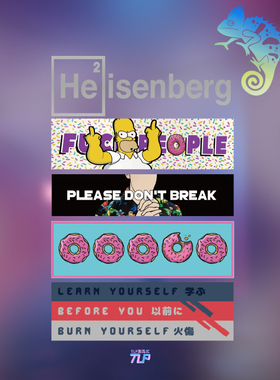 TLP套贴 变色龙绝命毒师辛普森Simpsons甜甜圈学到好过烧到贴纸