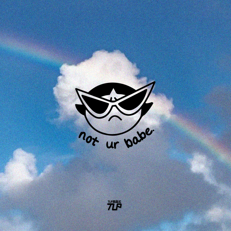 TLP镂空车贴  戴墨镜的毛毛 不是你的宝贝 电动车汽车 防水贴纸