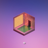 TLP反光贴纸 泳池水波浪夕阳立体感场景蒸汽波平面贴纸 心情切片