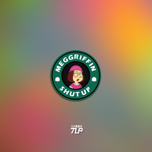 TLP反光车贴 Meg古神 出生之家 圆形防水多用 动漫搞笑 装饰贴纸