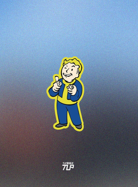 TLP反光贴 辐射小子Fallout4哔哔Vault Pip Boy 游戏防水贴纸