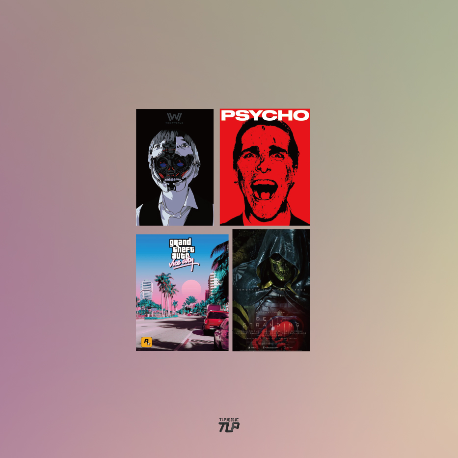 TLP反光车贴 西部世界美剧美国精神小伙GT auto死亡搁浅游戏贴纸