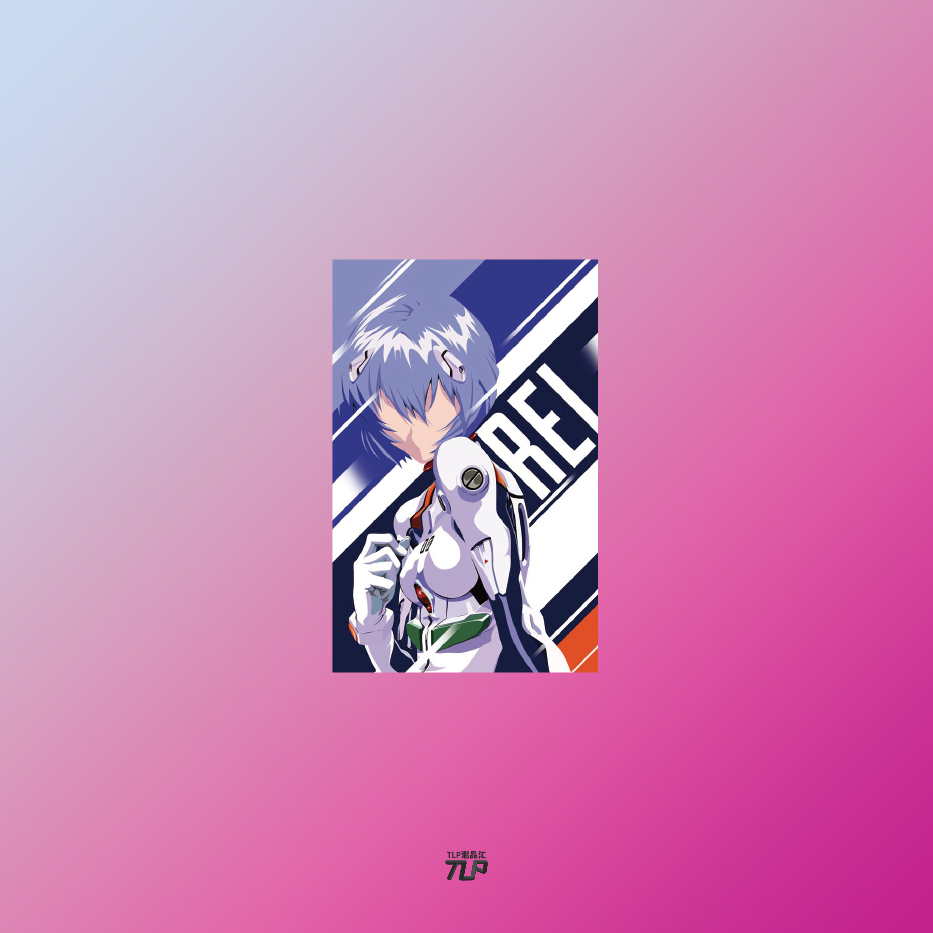 tlp反光车贴新世纪eva0号绫波丽