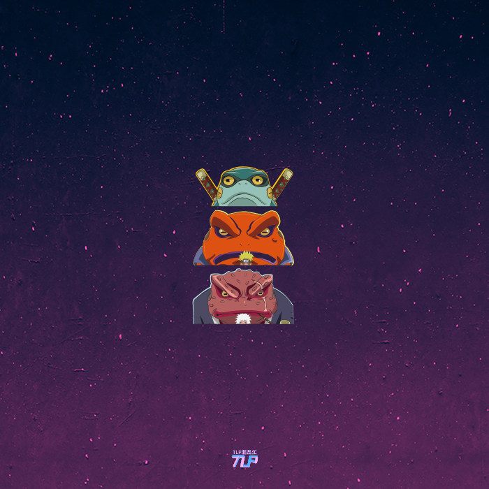 tlp反光车贴 火影忍者蛤蟆老大文太蛤蟆广蛤蟆吉漩涡鸣人自来也贴