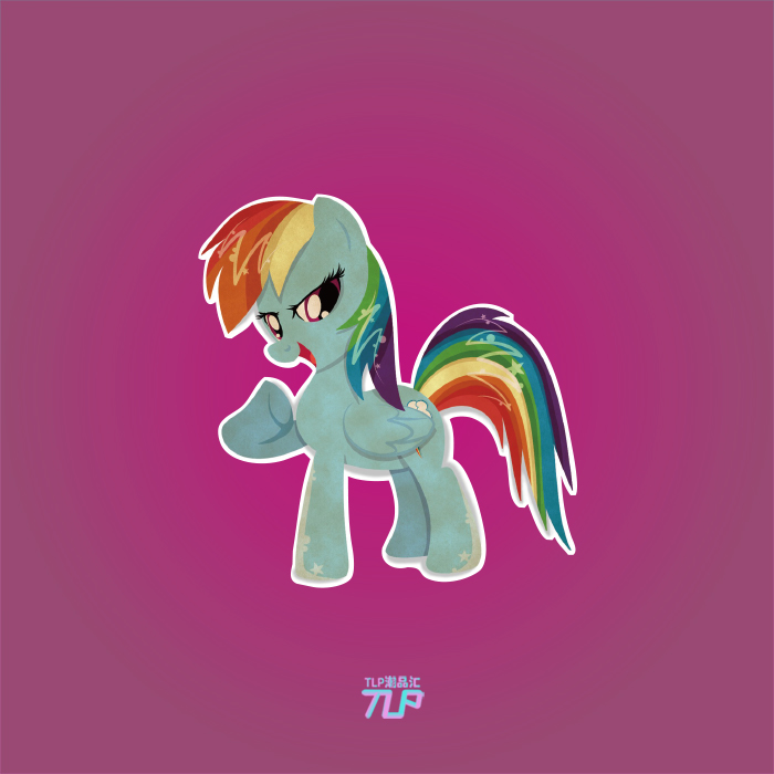 tlp反光车贴 小马宝莉my little pony云宝黛西行李箱写字桌装饰贴